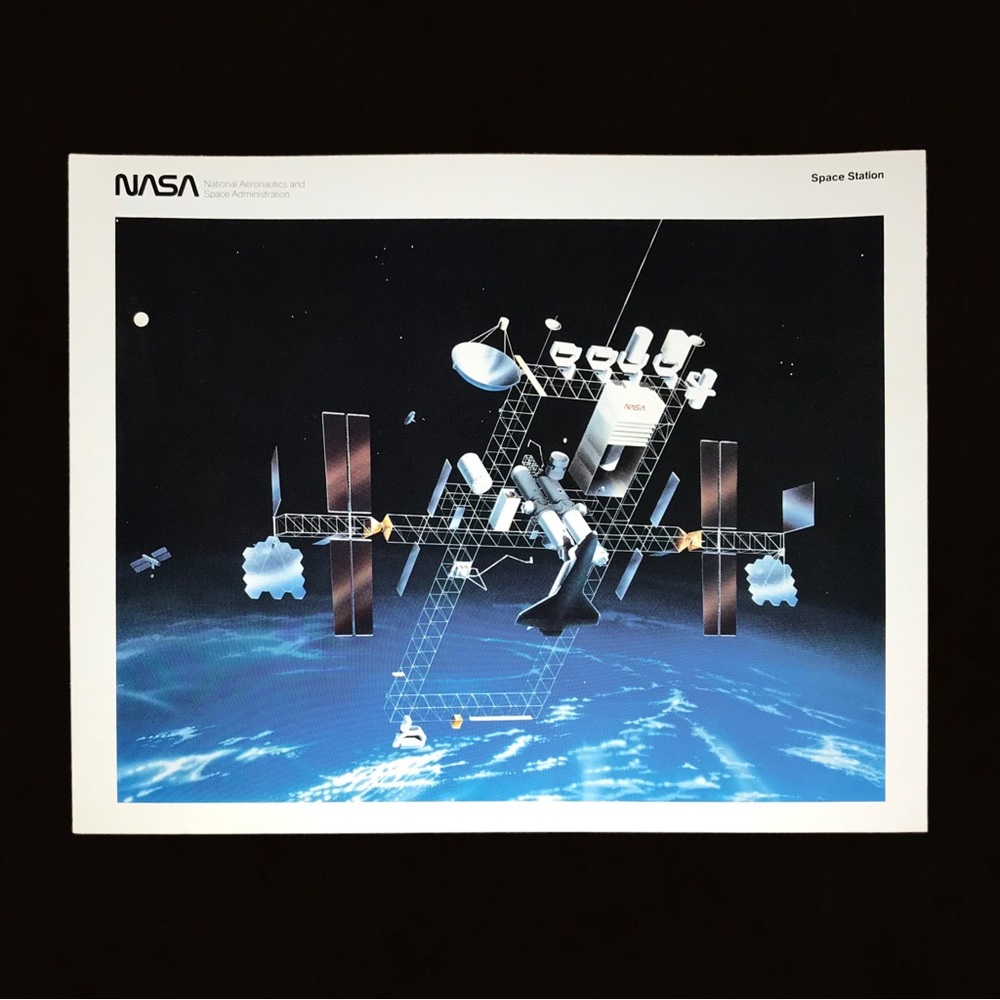 Vintage NASA Space Station Photo